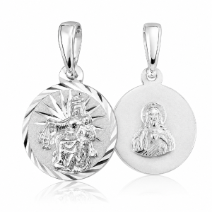 Medalik srebrny - Matka Boża Szkaplerzna  MD1106