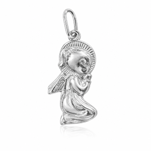 Medalik srebrny aniołek M218