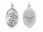 Medalik srebrny Matka Boska Częstochowska M294 Duch święty
