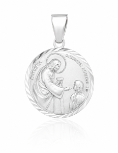 Medalik ze srebra na Pierwszą Komunię Świętą MD103