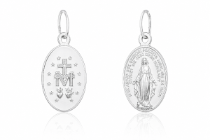 Medalik: Matka Boża Niepokalana duży - Cudowny medalik M243A (duży)