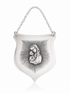 Ryngraf ze srebra z Maryją i Jezuskiem