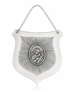 Ryngraf ze srebra z Matką Bożą Nieustającej Pomocy