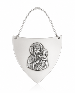 Ryngraf ze srebra, próba 925 Matka Boska Częstochowska