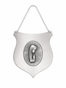 Srebrny ryngraf z wizerunkiem Maryi