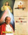 Obrazek pierwszokomunijny Jezus Miłosierny i św. Jan Paweł II-2