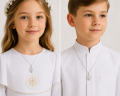 Zestaw srebrny łańcuszek z medalikiem Matka Boża Niepokalana-3