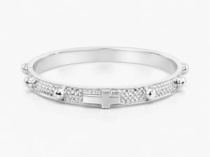 - Różaniec - obrączka srebrna - 03