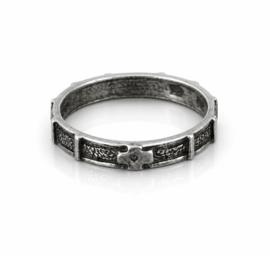 - Różaniec - obrączka srebrna /2