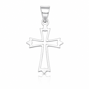 Krzyż ze srebra pusty KD043