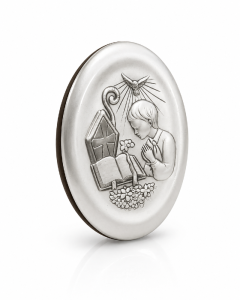 Pamiątka Sakramentu Bierzmowania obrazek ze srebra