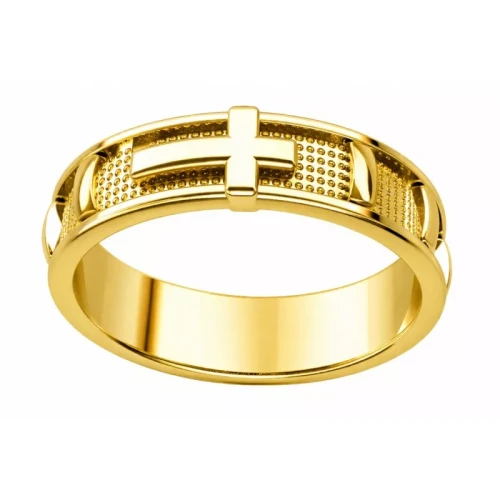 Różaniec srebrny pozłacany Ag 925 na palec-1