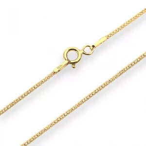 Łańcuszek srebrny Ag 925 Gwiazdka pozłacany