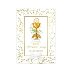 Album A5 z książeczką na I Komunię Świętą od Matki Chrzestnej