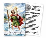 Święty Krzysztof - Obrazek - Modlitwa kierowcy (100 szt)