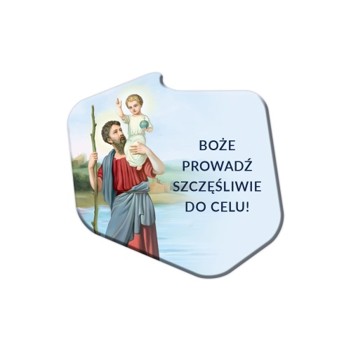 plakietka samochodowa Św. Krzysztof