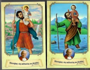 Obrazek Św. Krzysztof - paczka 100 sztuk