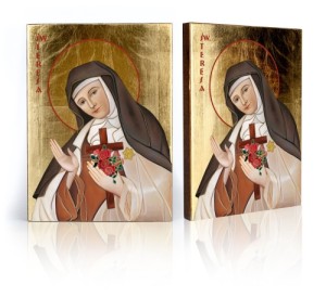 Ikona z certyfikatem Święta Teresa