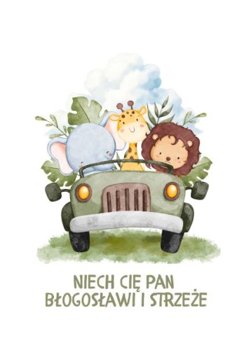 Kartka- Niech Się Pan błogosławi i strzeże