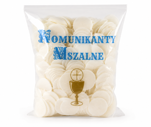 Komunikanty mszalne białe grube eksportowe 35 mm - 500 sztuk