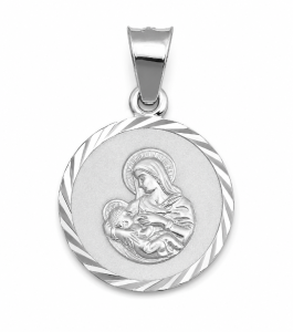 Medalik srebrny Matka Boża Karmiąca MD011