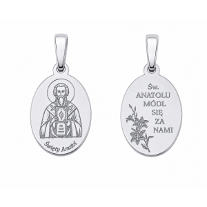 Medalik srebrny Święty Anatol