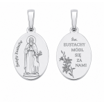 Medalik srebrny Święty Eustachy