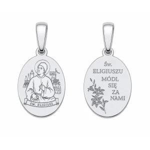 Medalik srebrny Święty Eligiusz