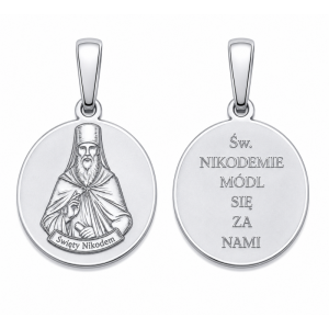 Medalik srebrny Święty Nikodem