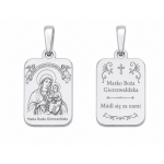 Medalik srebrny Matka Boska Gietrzwałdzka