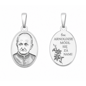 Medalik srebrny Święty Arnold