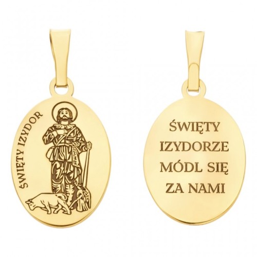 medalik ze srebra Św. Izydor