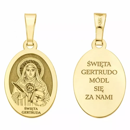 medalik Św. Gertruda