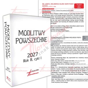 Modlitwy powszechne 2027 - wkład