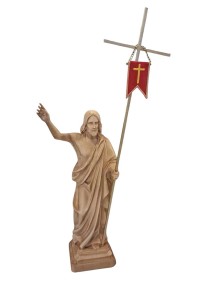 Chrystus Zmartwychwstały - figura - rzeźba drewniana