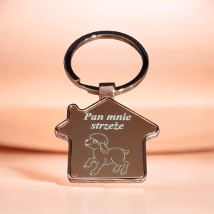 Brelok metalowy Pan mnie strzeże