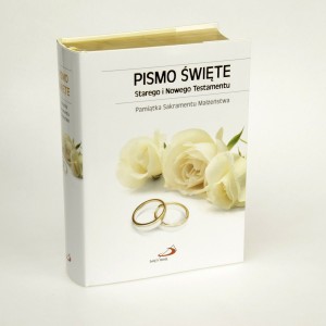 Pismo Św. ST i NT Ślub (stand. format, złocone brzegi)