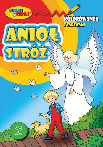 Anioł Stróż – kolorowanka-1