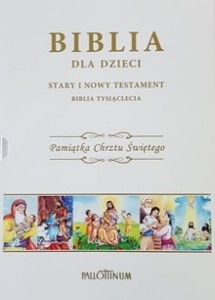 Biblia Tysiąclecia dla dzieci Pamiątka Chrztu świętego - etui