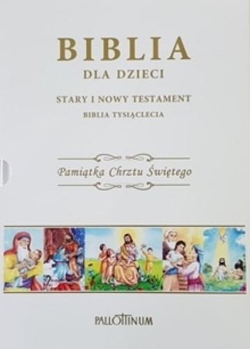 Biblia Tysiąclecia dla dzieci Pamiątka Chrztu świętego - etui-1
