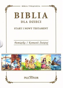 Biblia Tysiąclecia dla dzieci Pamiątka I Komunii Świętej - etui