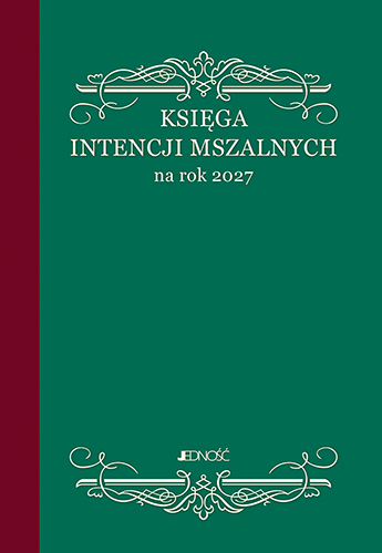 Księga intencji mszalnych na rok 2027. Duży format.