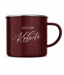 Kubek emaliowany – Dzielna kobieta