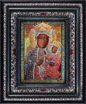 Matka Boża Częstochowska w Suknii Diamentowej – ceramika żywiczna
