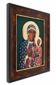 Matka Boża Częstochowska Wędrująca – obraz reliefowy 40 × 32 cm z cyrkoniami-3