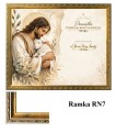 Obrazek pierwszokomunijny w złotej ramce-3