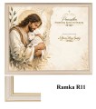 Obrazek pierwszokomunijny w białej ramce-6