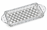 Tacka na ampułki 21 × 8,5 cm – szklana, dekoracyjna