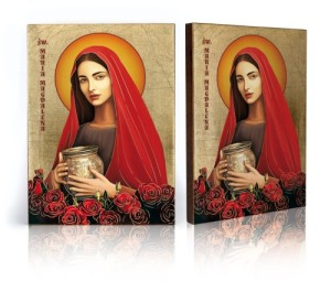 Ikona z certyfikatem Święta Maria Magdalena