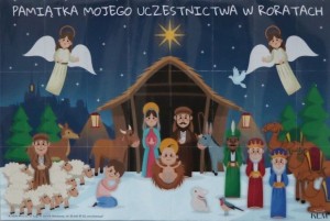 WYCINANKA - KONTROLKI DLA DZIECI NA ADWENT - małe